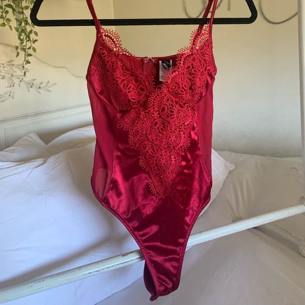 Red lace one piece